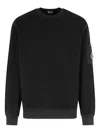 C.p. Company Pocket-patch Crew Neck Sweatshirt In Black