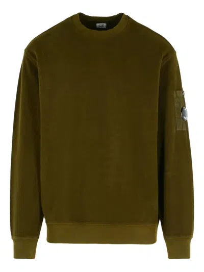 C.P. COMPANY POCKET-PATCH CREW NECK SWEATSHIRT