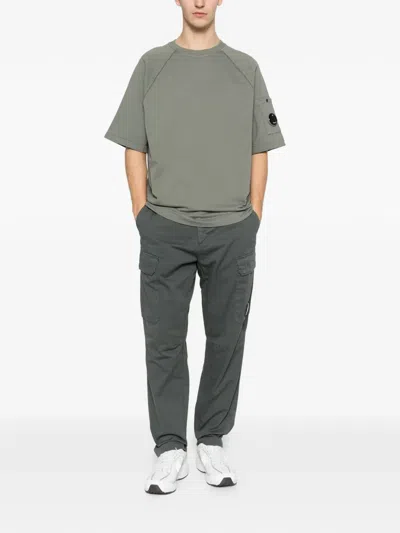 C.p. Company Pocket-sleeve T-shirt In Gray