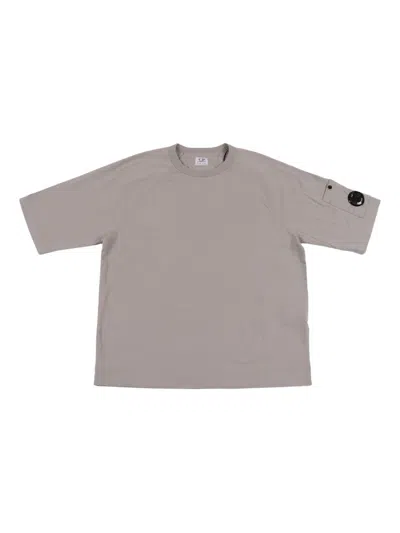 C.p. Company Kids' Pocket T-shirt In Brown