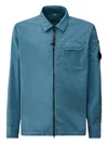 C.p. Company Pocket Zip-fastening Shirt Jacket In Blue