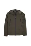 C.p. Company C.p. Shell-r Hooded Jacket In Ivy Green