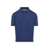 C.p. Company C.p.company Buttoned Knit Polo In Blue