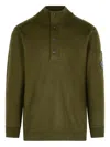 C.p. Company C.p.company Men Wool And Cotton Sweater In Green