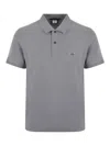 C.p. Company Polo Logo Bordado In Grey