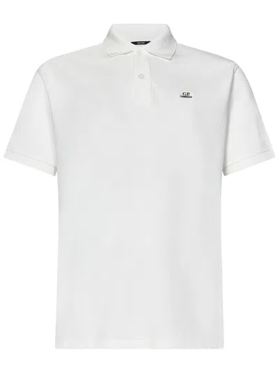 C.p. Company Polo Shirt  In White