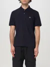 C.p. Company Collared Polo Shirt Short Sleeves In Black
