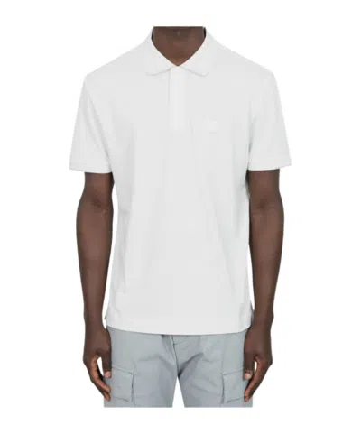 C.p. Company Polo Stretch In White