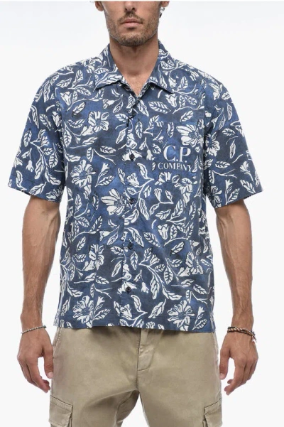 C.p. Company C. P. Company Man Shirt Blue Size Xl Cotton