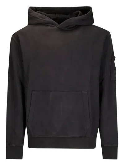 C.p. Company Pouch-pocket Hoodie In Black