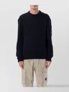 C.p. Company Premium Wool Blend Crew Neck Sweater In Black