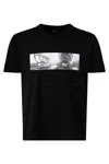 C.p. Company C.p.company Cotton T-shirt With Print In Black