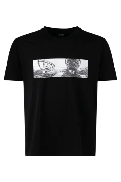 C.P. COMPANY PRINTED COTTON T-SHIRT