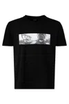 C.p. Company C.p.company Cotton T-shirt With Print In Black