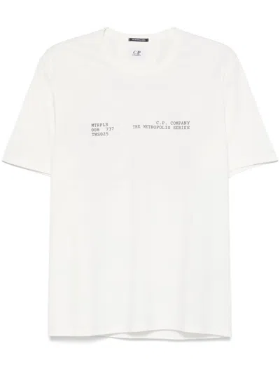 C.p. Company Printed T-shirt In 白色