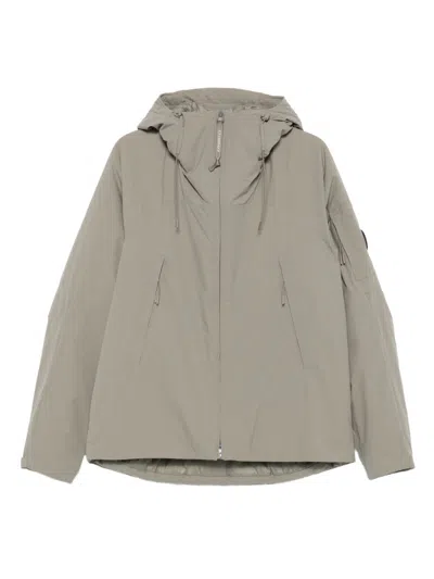 C.p. Company Pro-teck Hooded Padded Jacket Uomo Stone Rock In Multi