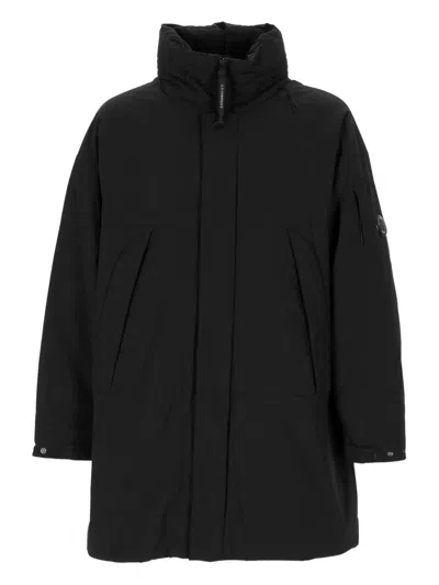 C.p. Company Pro-tek High-neck Padded Coat In Black