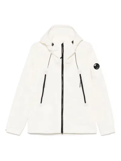 C.p. Company Pro-tek Hooded Jacket In White