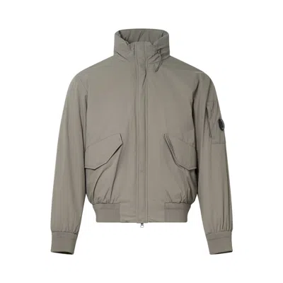 C.p. Company Pro-tek Hooded Bomber Padded Jacket In Gray
