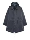 C.p. Company Goggles-detail Padded Coat In Black