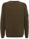 C.p. Company Lens Detail Ribbed Sweater