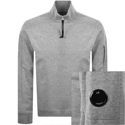 C.p. Company Cp Company Quarter Zip Sweatshirt Grey In Multi