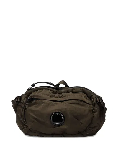 C.p. Company Quilted Belt Bag In Green