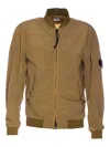 C.p. Company Bomber Jacket In Brown