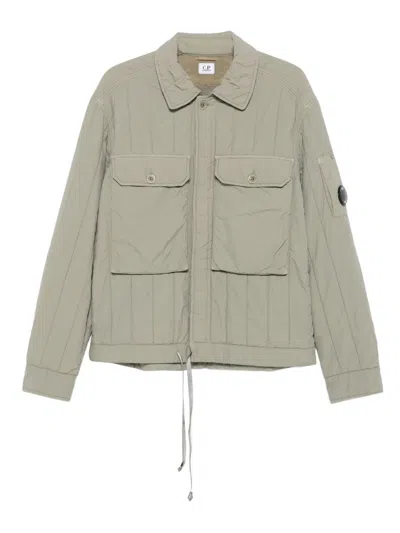 C.P. COMPANY QUILTED FLAP-POCKET JACKET