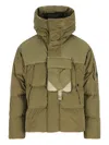 C.p. Company Long Sleeve Cotton Coat In Green