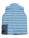 C.p. Company Quilted Lens-pocket Vest In Blue