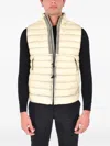C.p. Company Quilted Puffer Gilet In Neutral