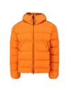 C.p. Company Padded Down Jacket In Orange
