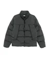 C.p. Company Nycra Quilted Puffer Jacket With High Collar In Gray