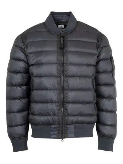 C.p. Company Quilted Shell Jacket In Black