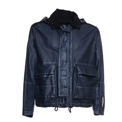 C.p. Company Rafia Mille Jacket In Blue