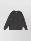 C.p. Company Raglan Sleeve Crew Neck Knitwear In Gray