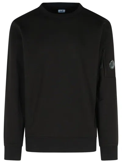 C.p. Company Raised' Black Cotton Sweatshirt