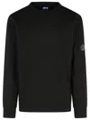 C.p. Company Pocket-patch Crew Neck Sweatshirt In Black