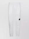 C.p. Company Sweatpants Cargo Pant In Diagonal Raised Fleece In White