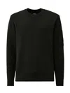 C.p. Company Re-woll Crewneck Lens Sweater In Green