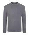 C.p. Company Knitwear Crew Neck In Re-wool Clothing In Gray