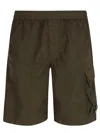 C.p. Company Relaxed Fit Cargo Shorts With Distinctive Lens Detail