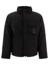 C.p. Company Organic Gabardine Practical Lens Shirt In Black