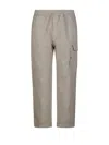 C.p. Company Straight Leg Cargo Pocket Trousers In Neutrals