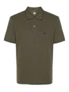 C.p. Company C. P. Company Regular Striped Collar Polo Shirt In Verde