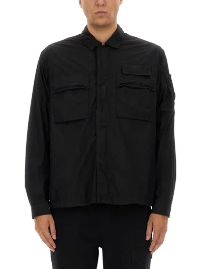 C.p. Company Relaxed Fit Black Oversize Shirt