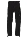 C.p. Company Relaxed Fit Cargo Pants With Adjustable Straps In Black
