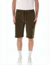 C.p. Company Relaxed Fit Cargo Shorts With Distinctive Lens Detail In Brown