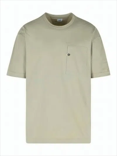 C.P. COMPANY RELAXED FIT COTTON T-SHIRT WITH CHEST POCKET DETAIL